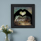 Love with all Your Heart 4 Black Framed Print Wall Art