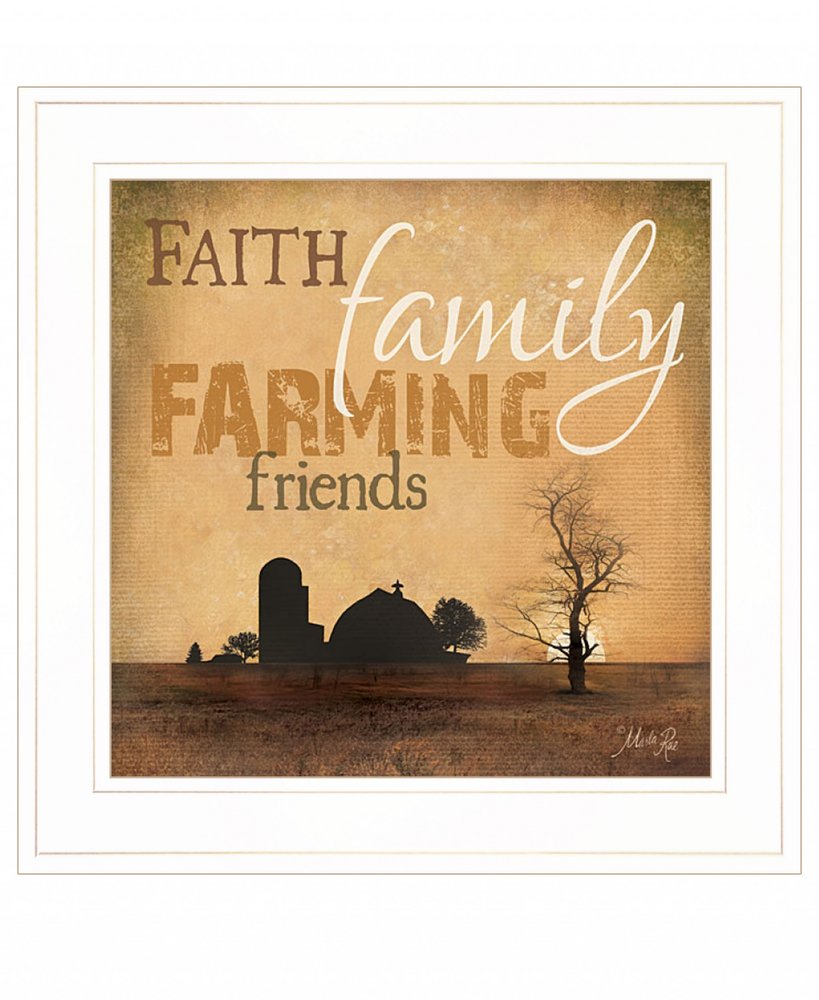 Farming 3 Black Framed Print Wall Art