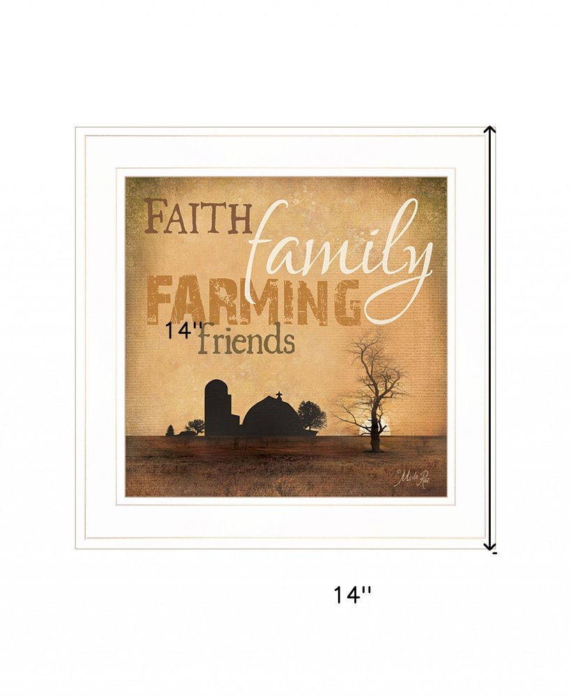 Farming 3 Black Framed Print Wall Art