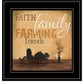 Farming 1 White Framed Print Wall Art