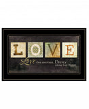 Love One Another 3 Black Framed Print Wall Art