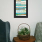 Live in the Present Black Framed Print Wall Art