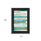 Live in the Present Black Framed Print Wall Art