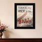 Take Me Out to the Ball Game 1 White Framed Print Wall Art