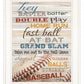 Hey Batter Batter 1 White Framed Print Wall Art