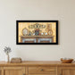 Come Gather at Our Table 1 Black Framed Print Wall Art