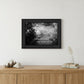 Beauty Grayscale 1 Black Framed Print Wall Art