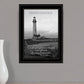 Perseverance Grayscale 2 Black Framed Print Wall Art
