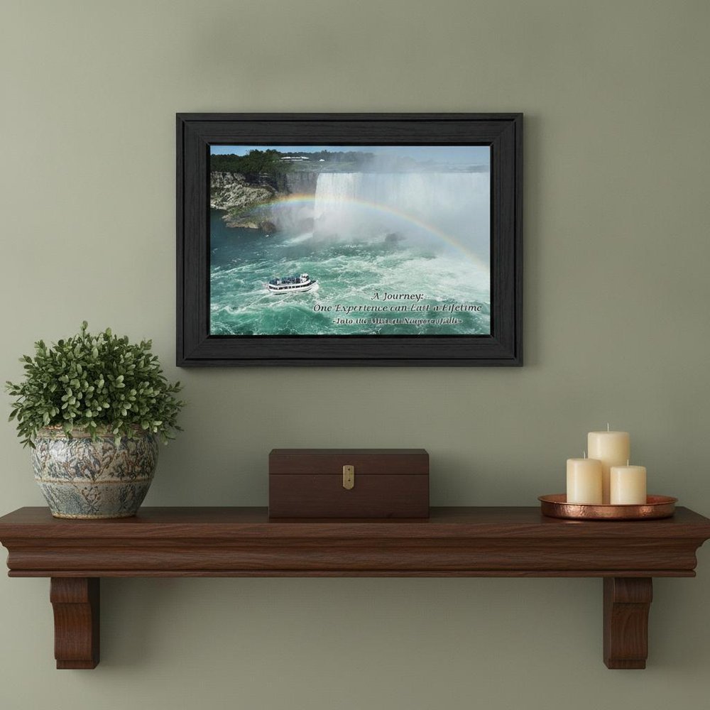 Into the Mist Black Picture Frame Print Wall Art
