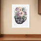 More Coffee Please 1 White Framed Print Kitchen Wall Art