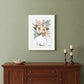 Floral Jar 1 White Framed Print Wall Art