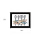 Fall Floral Baking Utensils 2 Black Framed Print Kitchen Wall Art