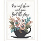Rise and Shine 5 White Framed Print Wall Art