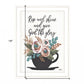 Rise and Shine 5 White Framed Print Wall Art