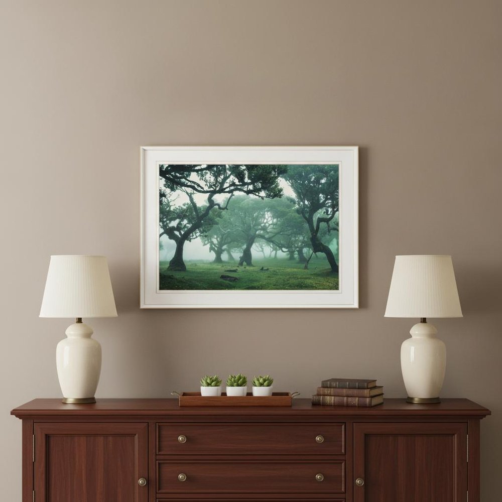 Enchanted Forest II 2 White Framed Print Wall Art
