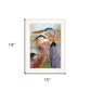 Blue Heron Duet 1 White Framed Print Wall Art