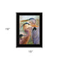 Blue Heron Duet 2 Black Framed Print Wall Art