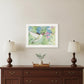 Hummingbird 1 White Framed Print Wall Art