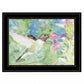 Hummingbird 1 Black Framed Print Wall Art