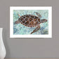 Sea Turtles Collage 1 White Framed Print Wall Art