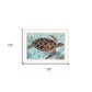 Sea Turtles Collage 1 White Framed Print Wall Art