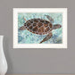 Sea Turtles Collage 1 White Framed Print Wall Art