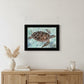 Sea Turtles Collage 1 Black Framed Print Wall Art