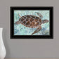 Sea Turtles Collage 1 Black Framed Print Wall Art