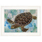 Sea Turtles Collage II 1 White Framed Print Wall Art