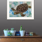 Sea Turtles Collage II 1 White Framed Print Wall Art