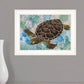 Sea Turtles Collage II 1 White Framed Print Wall Art