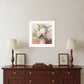 Table Bouquet 2 White Framed Print Wall Art