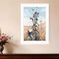 Meadow Butterflies 1 White Framed Print Wall Art