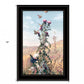 Meadow Butterflies 2 Black Framed Print Wall Art