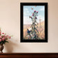 Meadow Butterflies 2 Black Framed Print Wall Art