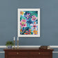 Tropical Flowers 1 White Framed Print Wall Art