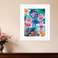 Tropical Flowers 1 White Framed Print Wall Art