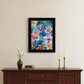 Tropical Flowers 2 White Framed Print Wall Art