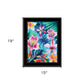 Tropical Flowers 2 White Framed Print Wall Art