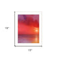 Sunset in Red 1 White Framed Print Wall Art