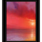 Sunset in Red 1 White Framed Print Wall Art