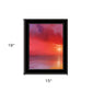 Sunset in Red 1 White Framed Print Wall Art