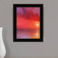 Sunset in Red 1 White Framed Print Wall Art