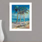 Threes Company 2 White Framed Print Wall Art