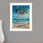 Threes Company 3 White Framed Print Wall Art