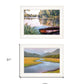 Set Of Two Serene Water 1 White Framed Print Wall Art