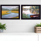 Set Of Two Serene Water 2 Black Framed Print Wall Art