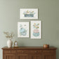 Set Of Three Floral Pumpkins 3 White Framed Print Wall Art