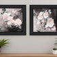 Set Of Two Noir Roses 2 Black Framed Print Wall Art