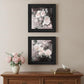 Set Of Two Noir Roses 2 Black Framed Print Wall Art